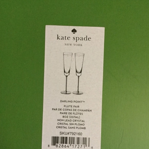 kate spade Dining Kate Spade Darling Point Champagne Flutes Poshmark